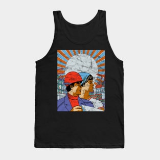 Vintage Russian Popaganda Poster - Industry and Work Tank Top